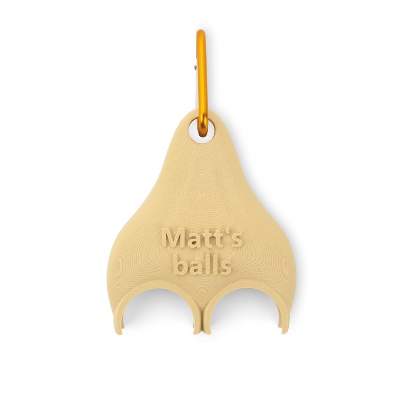 Personalized Golf Ball Holder | Funny 3D Printed Clip with Custom Name