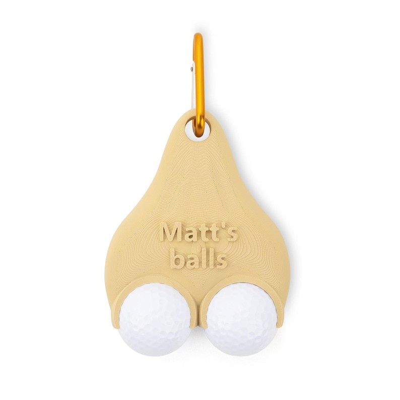 Personalized Golf Ball Holder | Funny 3D Printed Clip with Custom Name | Sports Gift for Golfers, Birthday, Anniversary, Father‘s Day