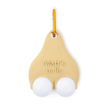 Personalized Golf Ball Holder | Funny 3D Printed Clip with Custom Name | Sports Gift for Golfers, Birthday, Anniversary, Father‘s Day