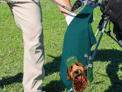 Custom Pet Golf Towel Using Pet Photo + Pet Name Personalized Dog Golf Towels Custom Cat Golf Towels Personalised Dog Towel Custom Cat Towel