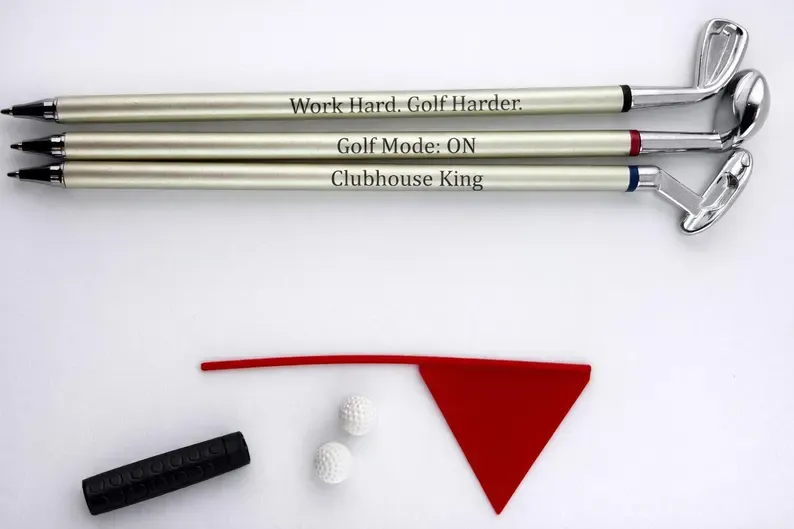 Engraved Golf Pen Set - Corporate Golf Gift, Tournament Prizes and Executive Desk Accessories
