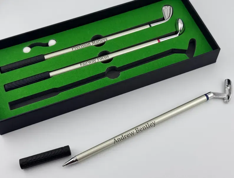Engraved Golf Pen Set - Corporate Golf Gift, Tournament Prizes and Executive Desk Accessories