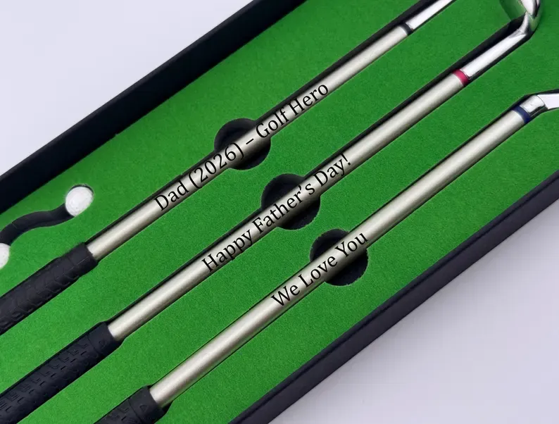 Engraved Golf Pen Set - Corporate Golf Gift, Tournament Prizes and Executive Desk Accessories