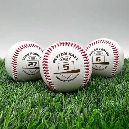 Personalized Baseball Gift | Custom Engraved Baseball with Player Name & Number | Senior Night Keepsake, Graduation Gift, Varsity Team Award