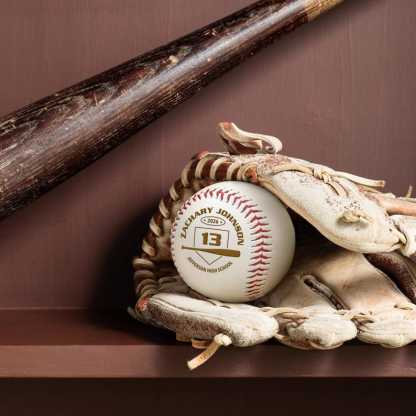Personalized Baseball Gift | Custom Engraved Baseball with Player Name & Number | Senior Night Keepsake, Graduation Gift, Varsity Team Award