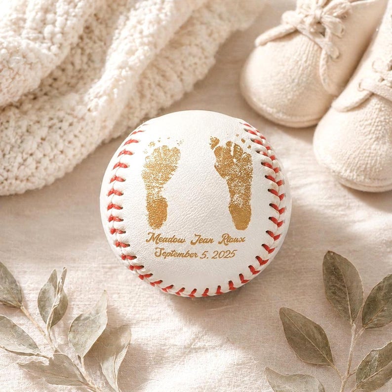 Photo Engraved Baseball Personalized Fathers Day Gift for Dad Grandpa Coach Custom Birthday