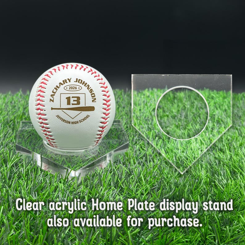 Personalized Baseball Gift | Custom Engraved Baseball with Player Name & Number | Senior Night Keepsake, Graduation Gift, Varsity Team Award