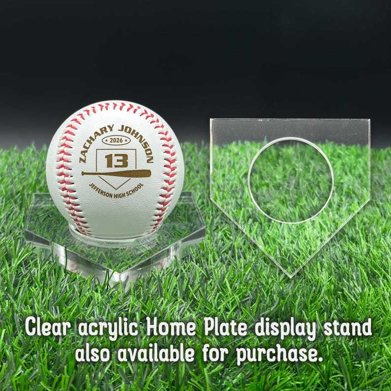 Personalized Baseball Gift | Custom Engraved Baseball with Player Name & Number | Senior Night Keepsake, Graduation Gift, Varsity Team Award
