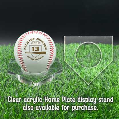 Personalized Baseball Gift | Custom Engraved Baseball with Player Name & Number | Senior Night Keepsake, Graduation Gift, Varsity Team Award