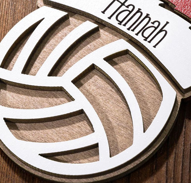 Personalized Sports with Santa Hat Christmas Ornament with Custom Name and Year for Christmas Gifts