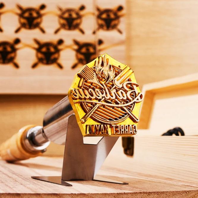 Custom wood branding iron for woodworkers,  Wood burning stamp, Electric branding iron for wood, Custom branding iron for gift-01