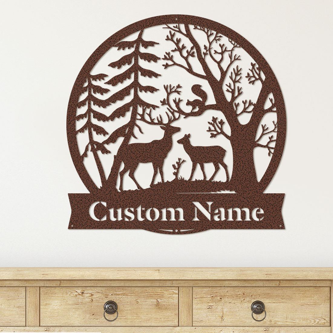 Forest Deer Monogram
