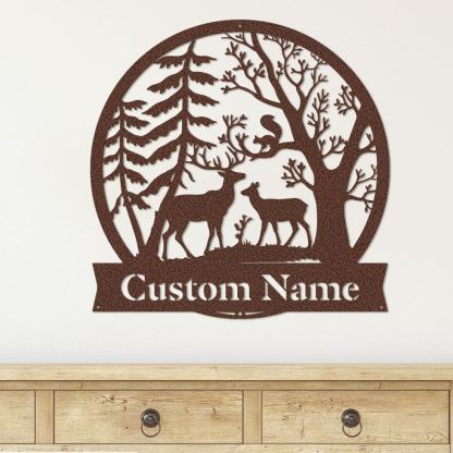 Forest Deer Monogram