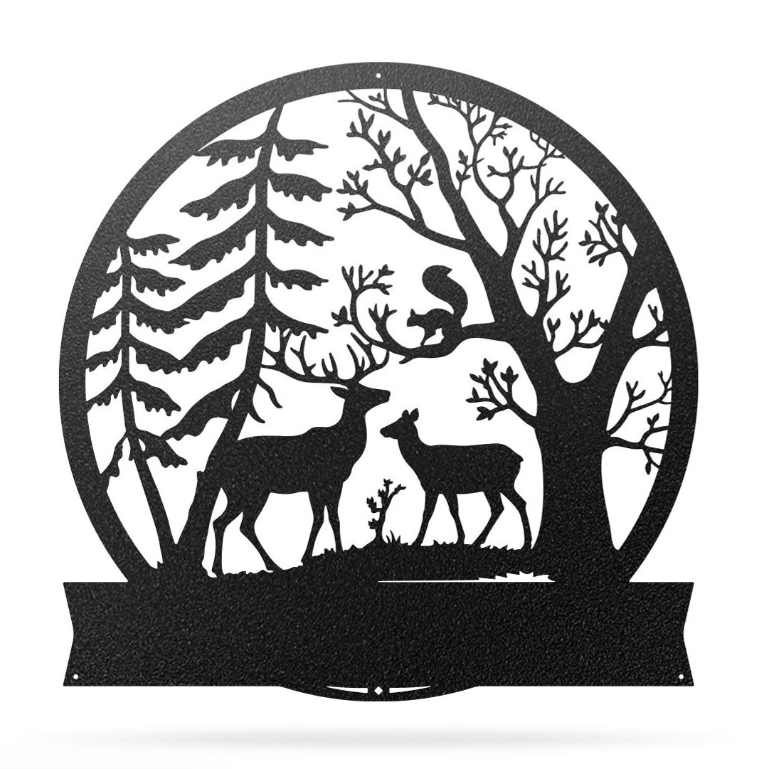 Forest Deer Monogram