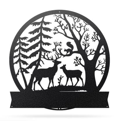 Forest Deer Monogram