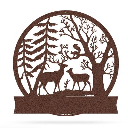 Forest Deer Monogram