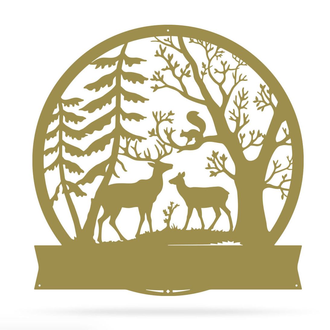 Forest Deer Monogram