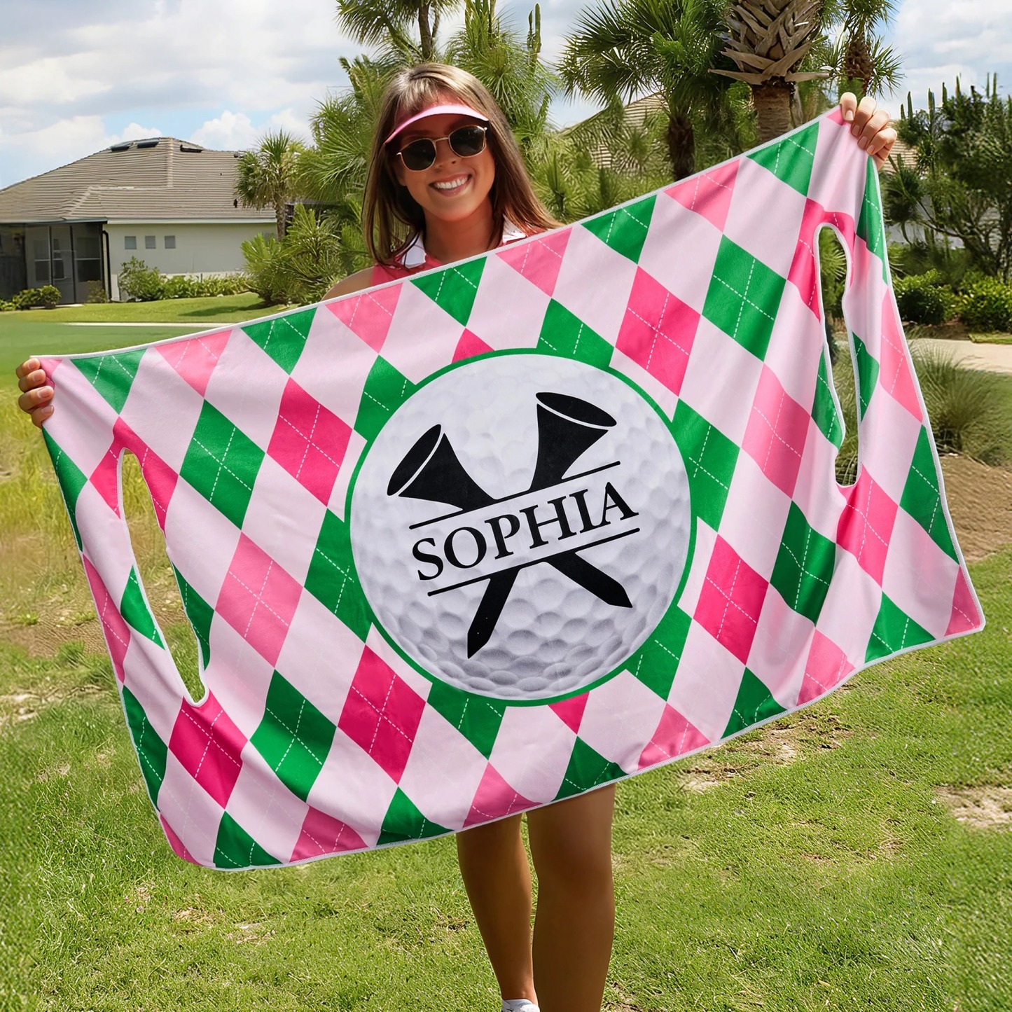 Personalized Golf Club Golf Cart Seat Cover with 1-10 Names and Title Golf Course Accessories Father's Day Birthday Gift for Father Golf Lover