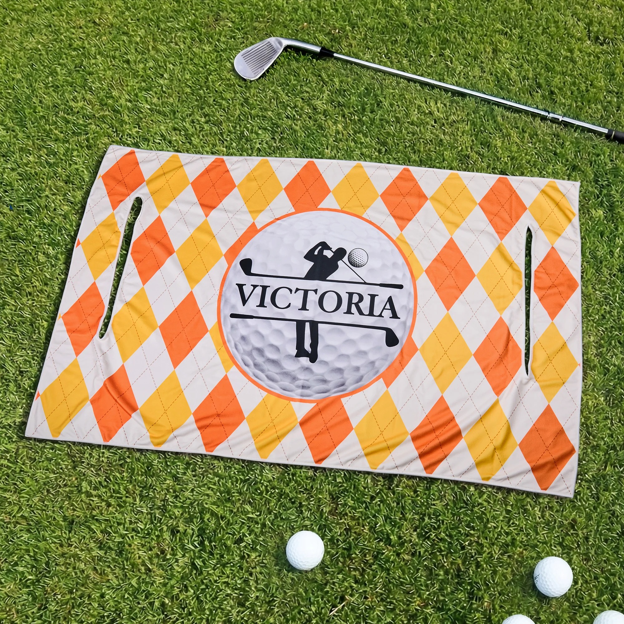 Personalized Golf Club Golf Cart Seat Cover with 1-10 Names and Title Golf Course Accessories Father's Day Birthday Gift for Father Golf Lover