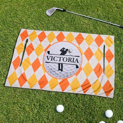 Personalized Golf Club Golf Cart Seat Cover with 1-10 Names and Title Golf Course Accessories Father's Day Birthday Gift for Father Golf Lover
