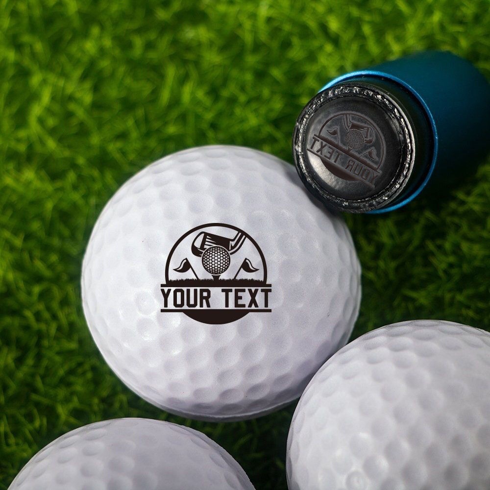 Personalized Golf Ball Stamp Custom Logo Golf Accessories Team Gift for Anniversary Custom Christmas Gift For Dad