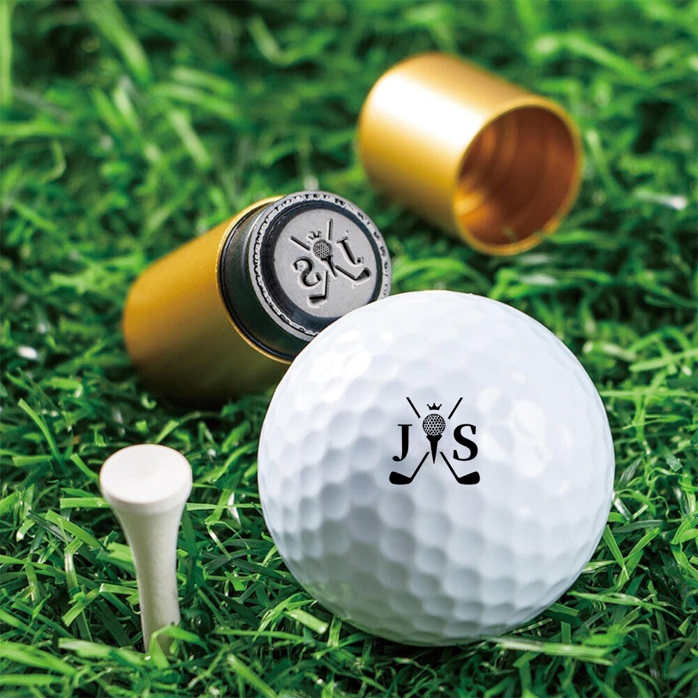 Personalized Golf Ball Stamp Custom Logo Golf Accessories Team Gift for Anniversary Custom Christmas Gift For Dad