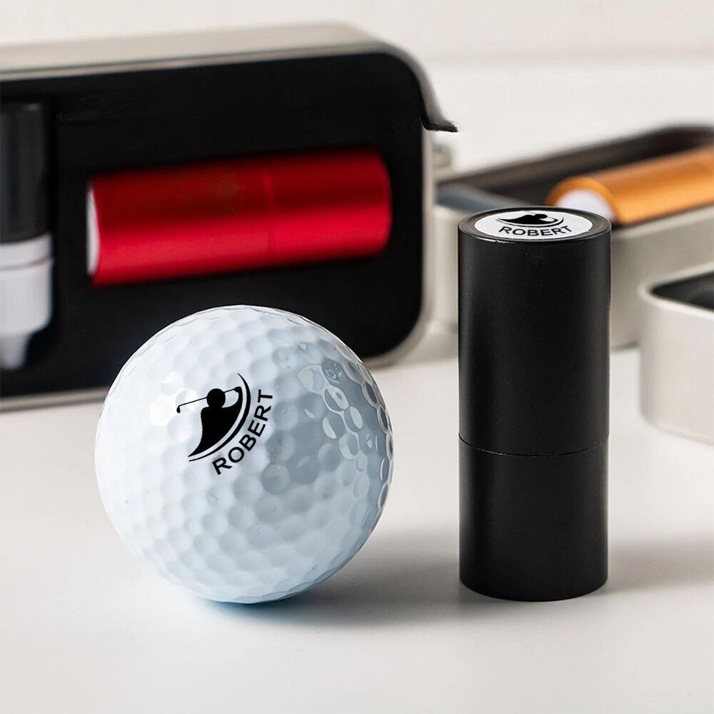 Personalized Golf Ball Stamp Custom Logo Golf Accessories Team Gift for Anniversary Custom Christmas Gift For Dad