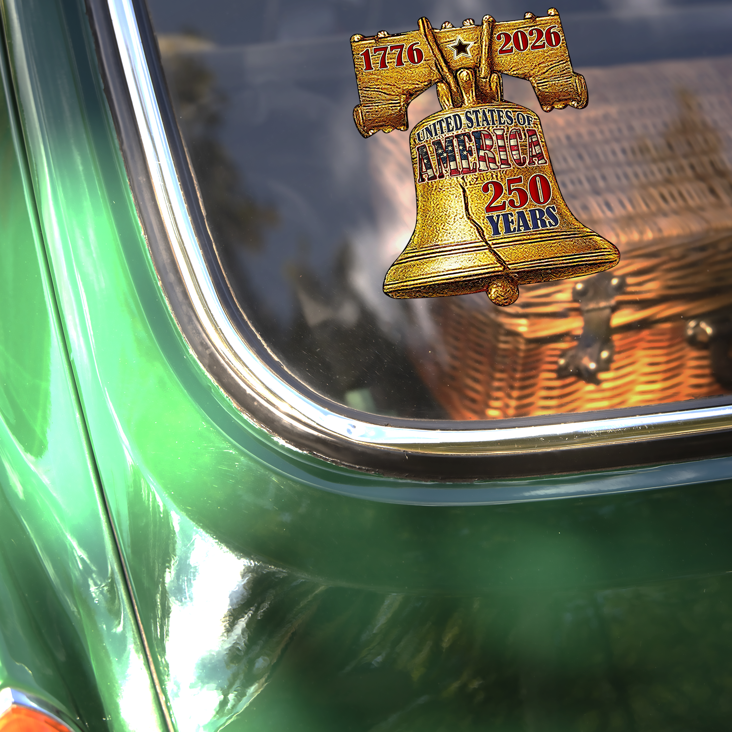 250 Years of America, 1776-2026 Liberty Bell Decoration, Patriotic Car Window Decal Sticker HO82 901084