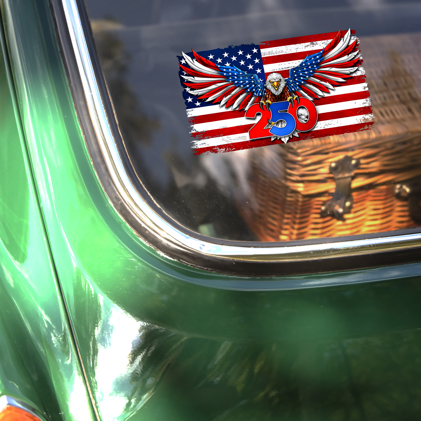 America 250th Anniversary United States Semiquincentennial 1776-2026 Patriotic Eagle Car Window Decal Sticker HO82 901080