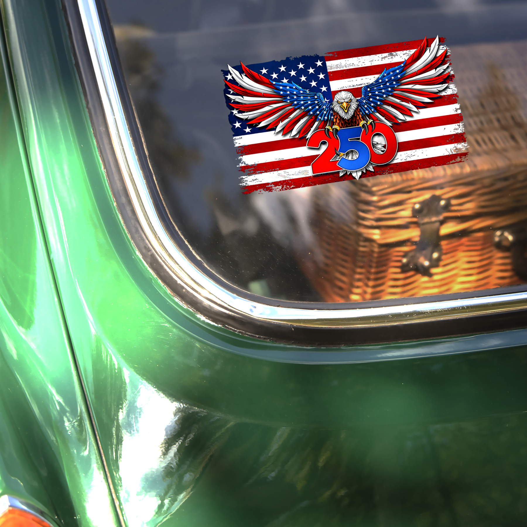 America 250th Anniversary United States Semiquincentennial 1776-2026 Patriotic Eagle Car Window Decal Sticker HO82 901080