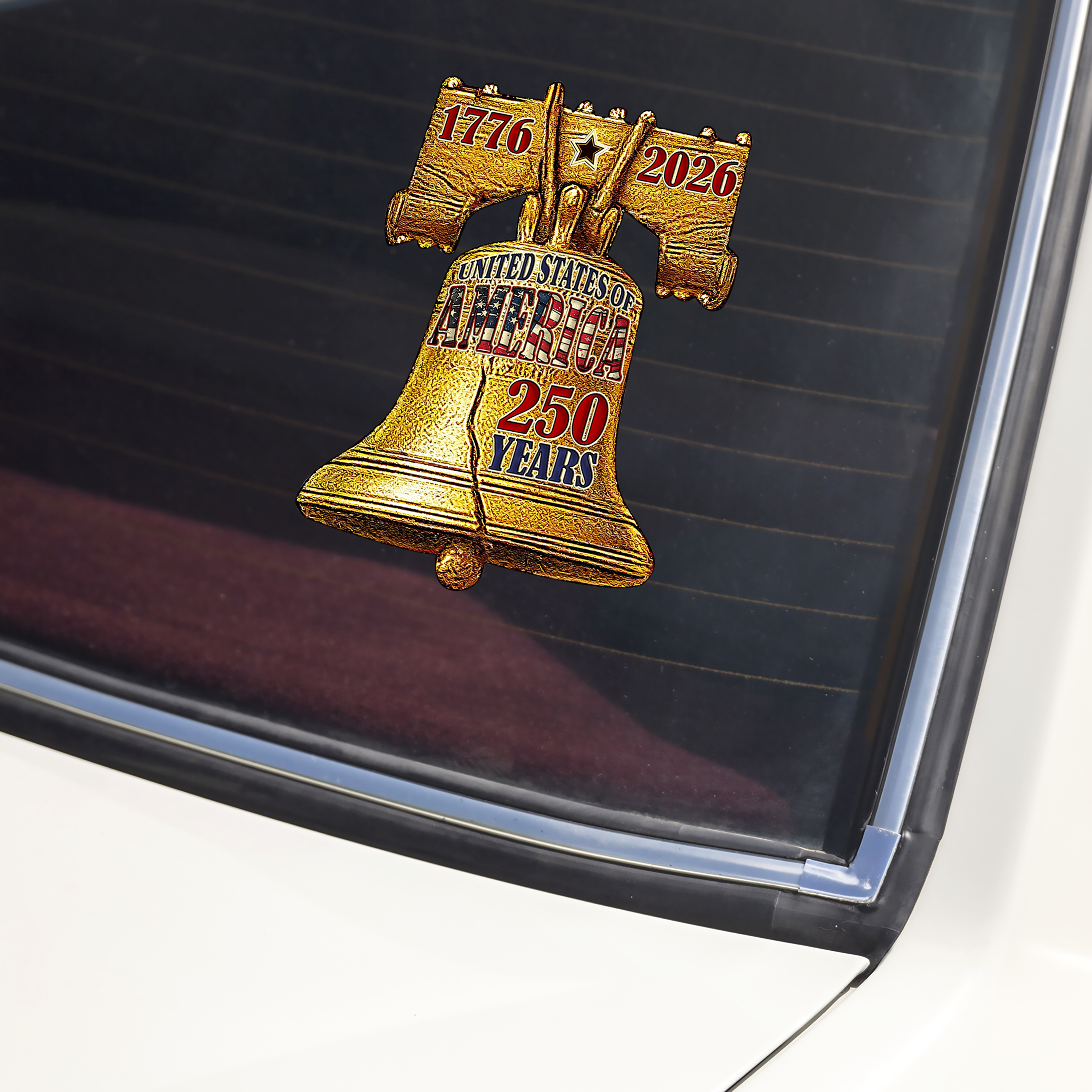 250 Years of America, 1776-2026 Liberty Bell Decoration, Patriotic Car Window Decal Sticker HO82 901084