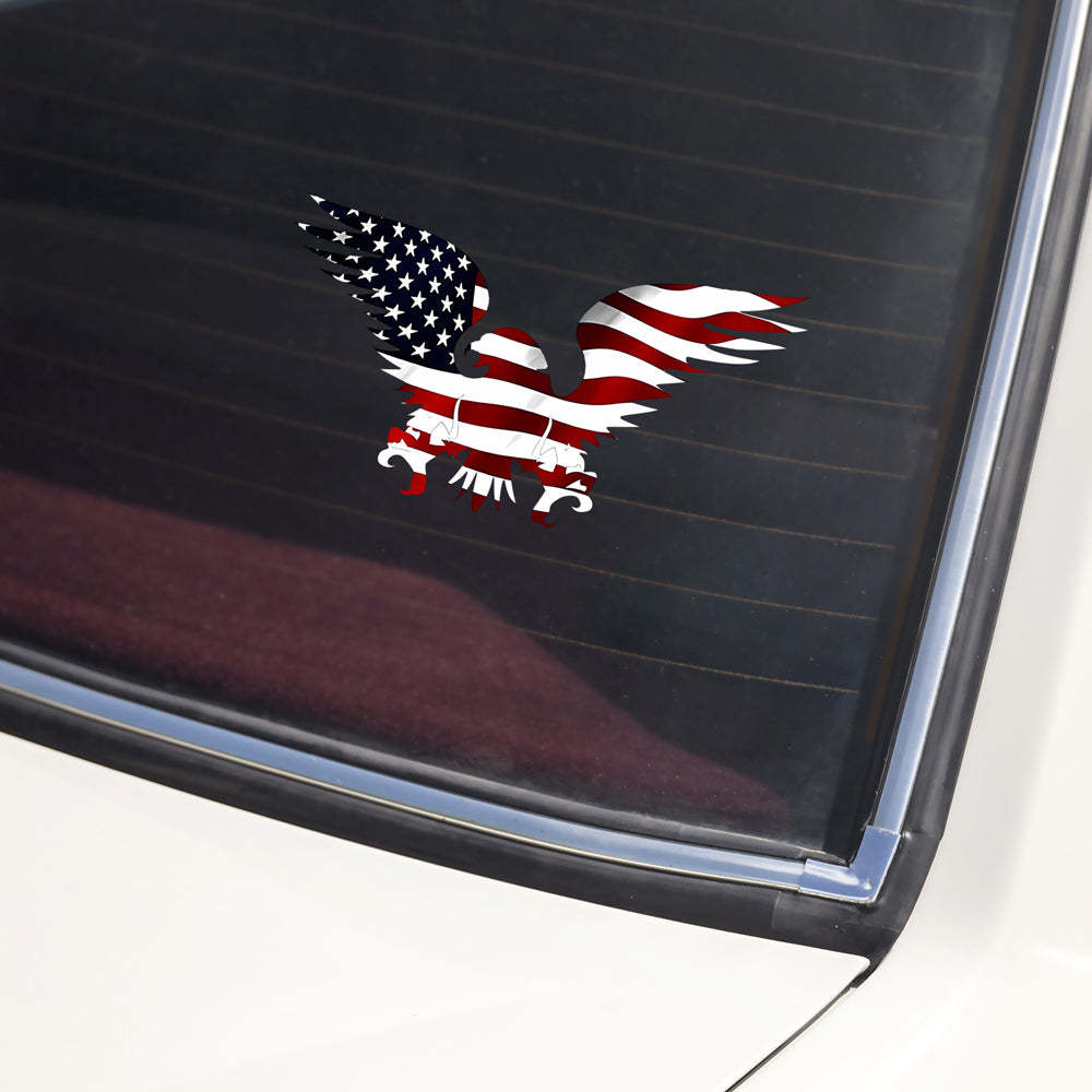 American Eagle USA Flag Car Window Decal Sticker HA75 898496