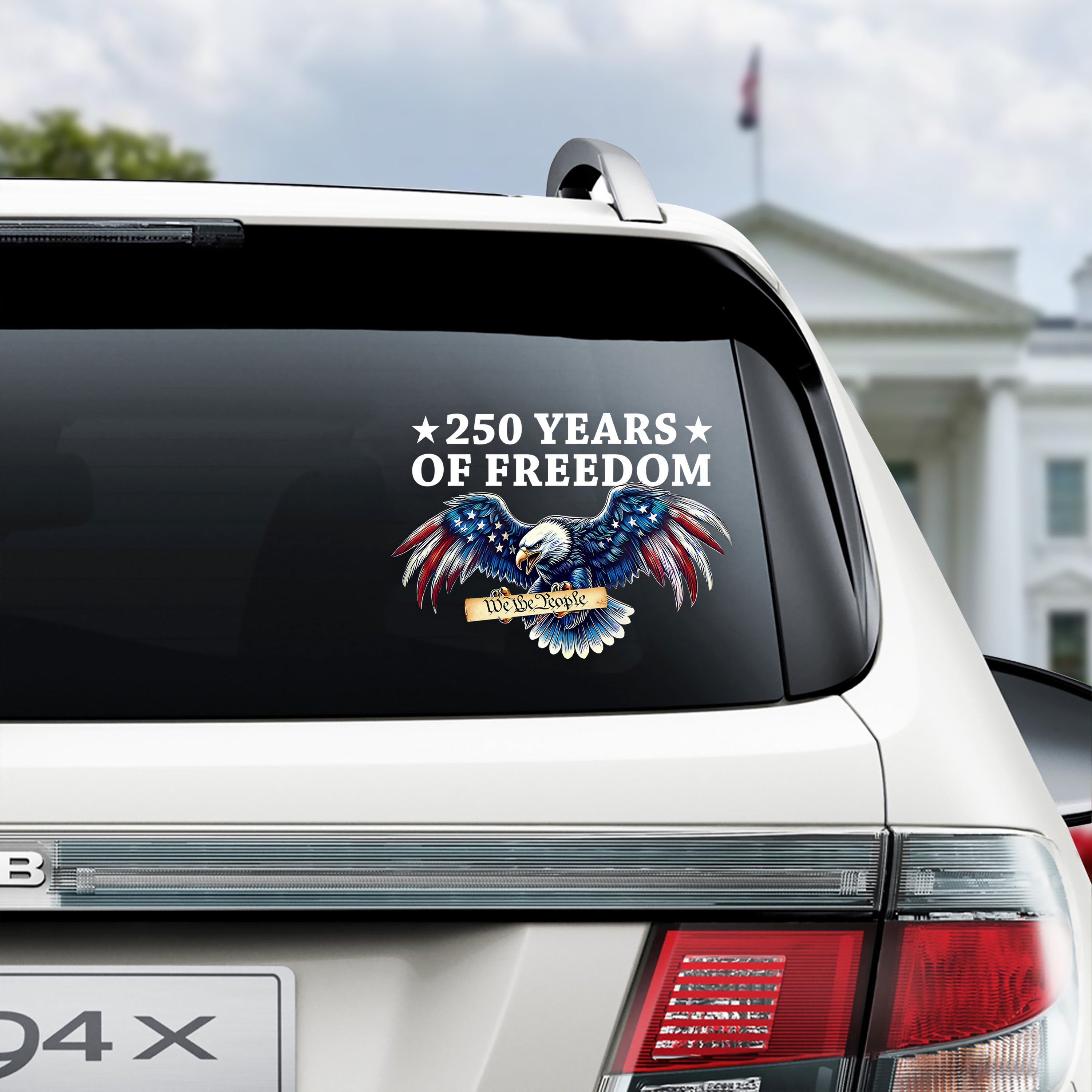 250 Years Of Freedom Patriotic Eagle We The People Car Window Decal Sticker HA75 920646