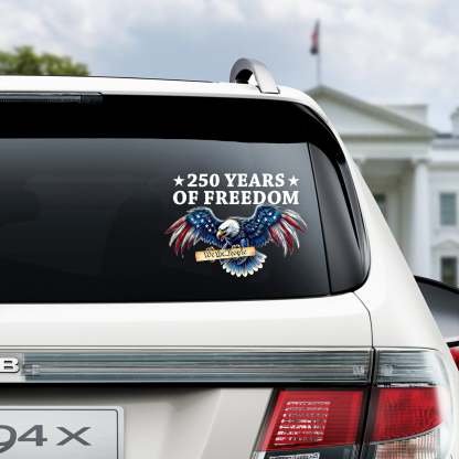 250 Years Of Freedom Patriotic Eagle We The People Car Window Decal Sticker HA75 920646