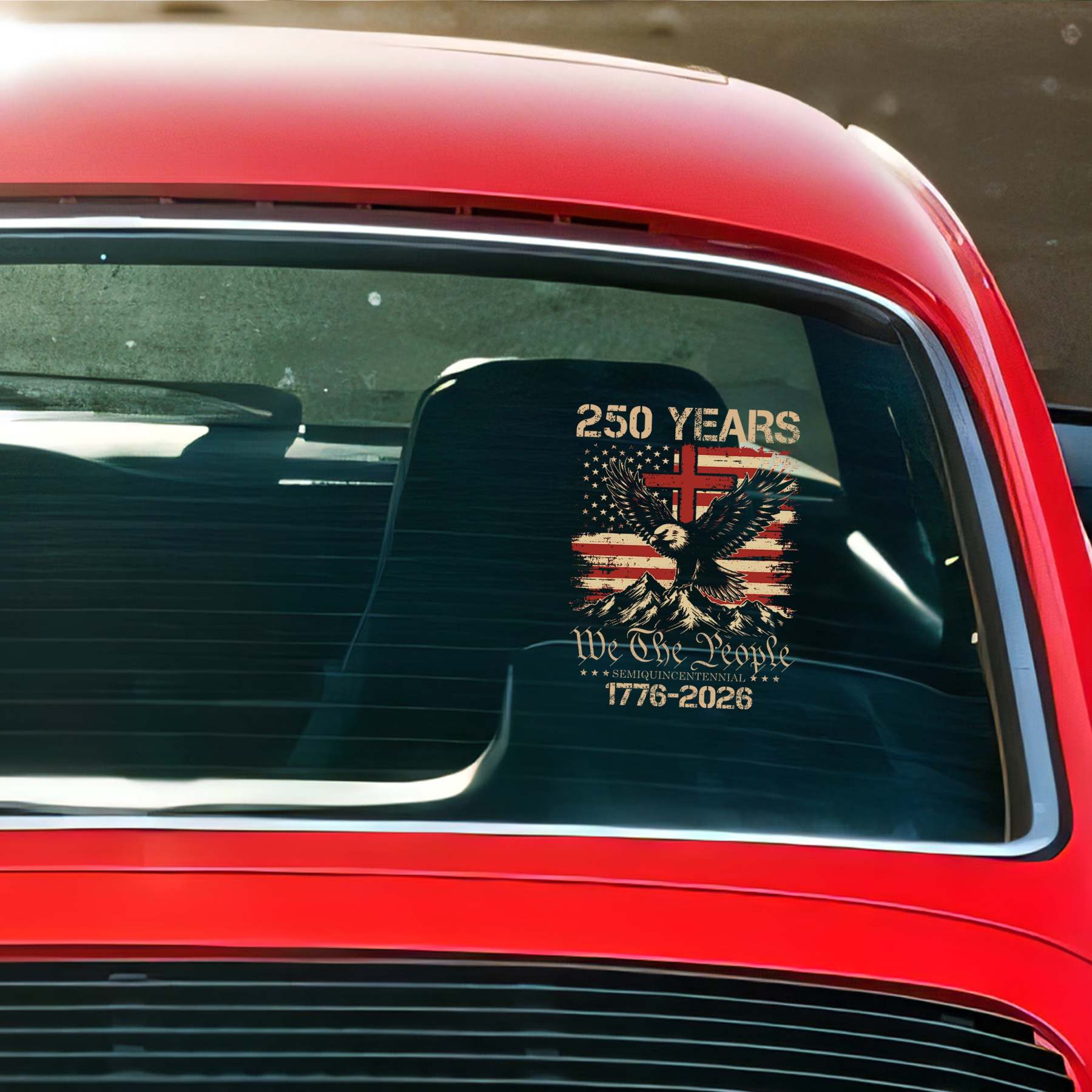 250 Years We The People Patriot Car Window Decal Sticker HA75 920022