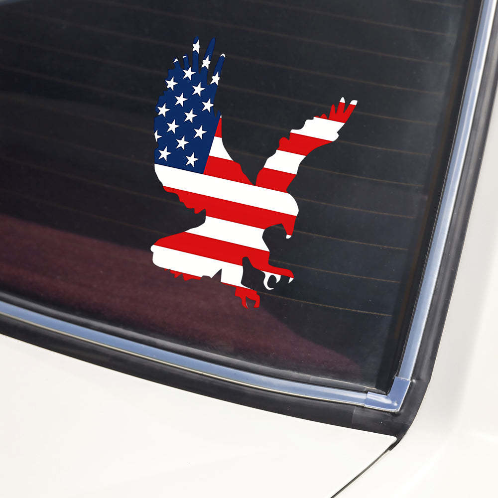 American Eagle USA Flag Car Window Decal Sticker HA75 898496
