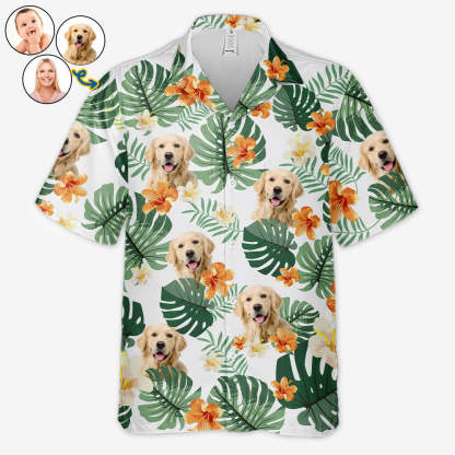Custom Photo Keep Calm Summer Is Coming - Dog & Cat Personalized Custom Unisex Tropical Hawaiian Aloha Shirt - Summer Vacation Gift, Gift For Pet Owners, Pet Lovers