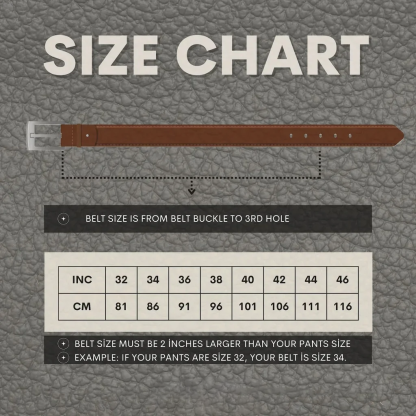 Think Of Me Whenever You Take Off Your Pants - Personalized Engraved Leather Belt