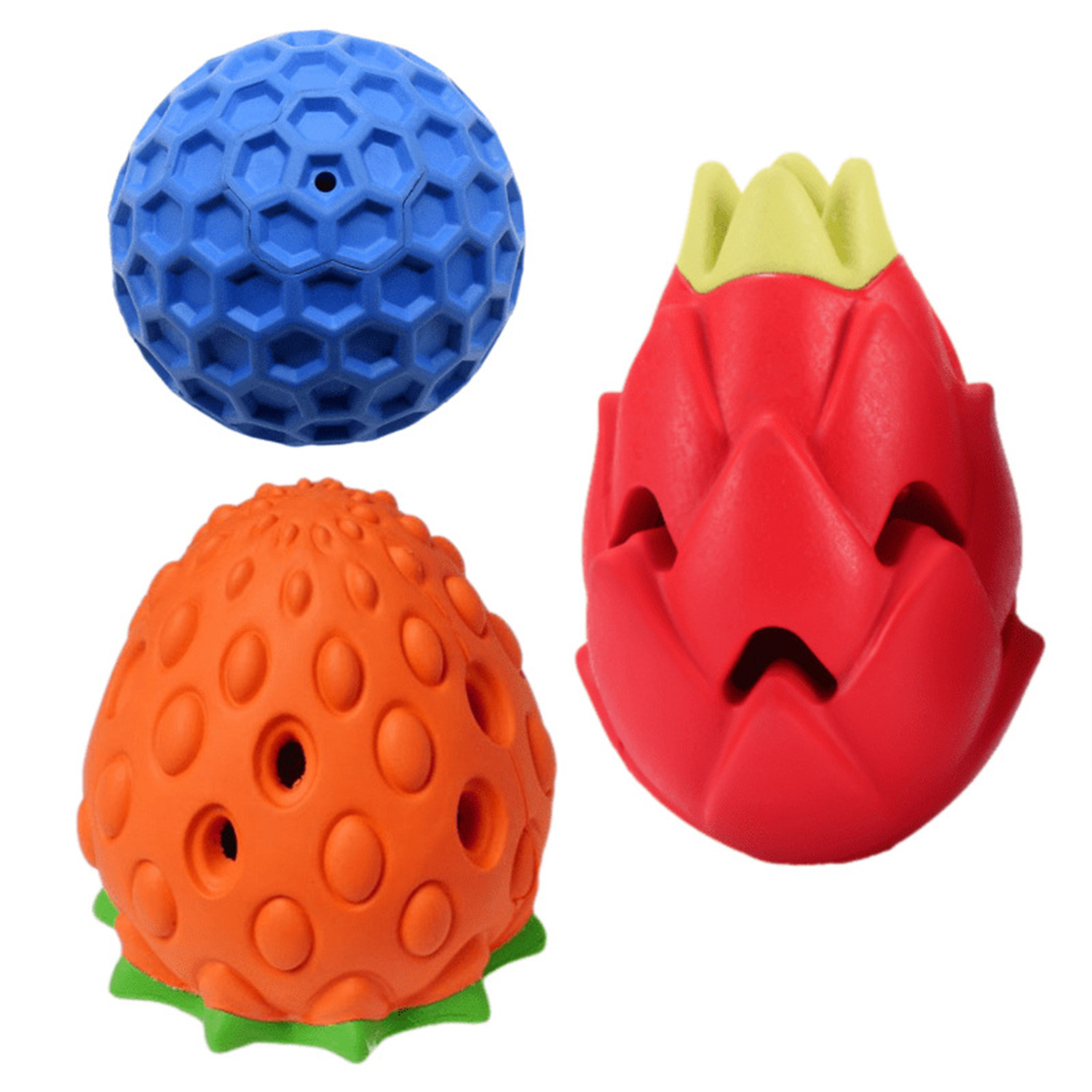 Pet supplies dog toys, dog chewing and grinding teeth, making noises and leaking food, rubber toys, dog chews