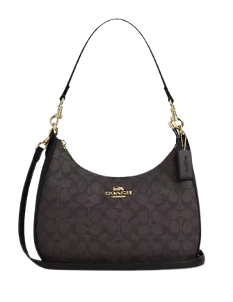 Coach Teri Hobo Bag In Signature Canvas
