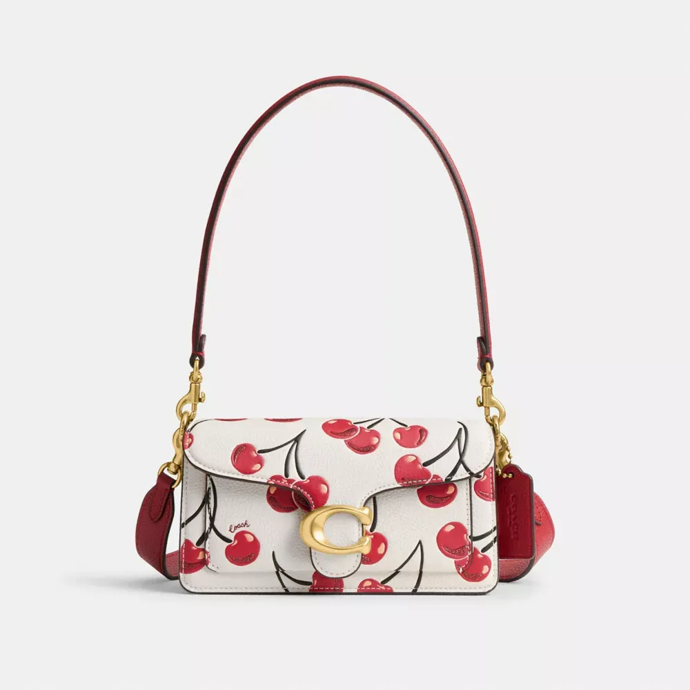 Coach Tabby Shoulder Bag 20 With Cherry Print