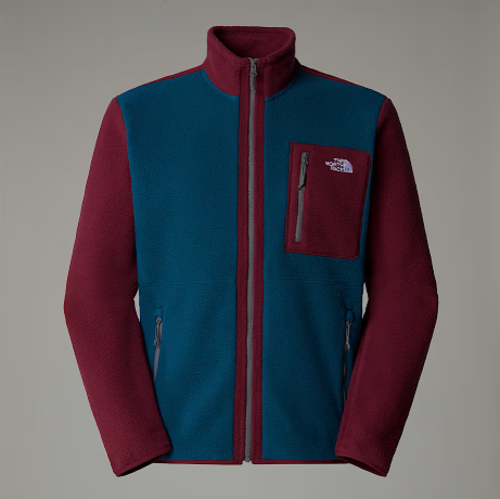 Giacca in pile Yumiori con cerniera integrale da uomo