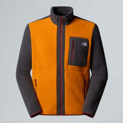 Giacca in pile Yumiori con cerniera integrale da uomo