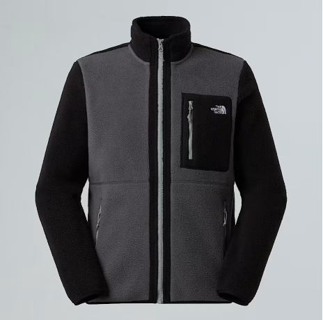 Giacca in pile Yumiori con cerniera integrale da uomo