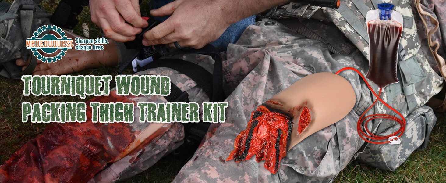 Tourniquet Wound Packing Thigh Trainer Kit