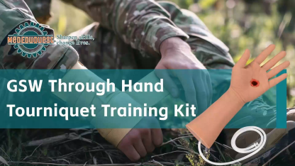 GSW Through Hand Tourniquet Training Kit