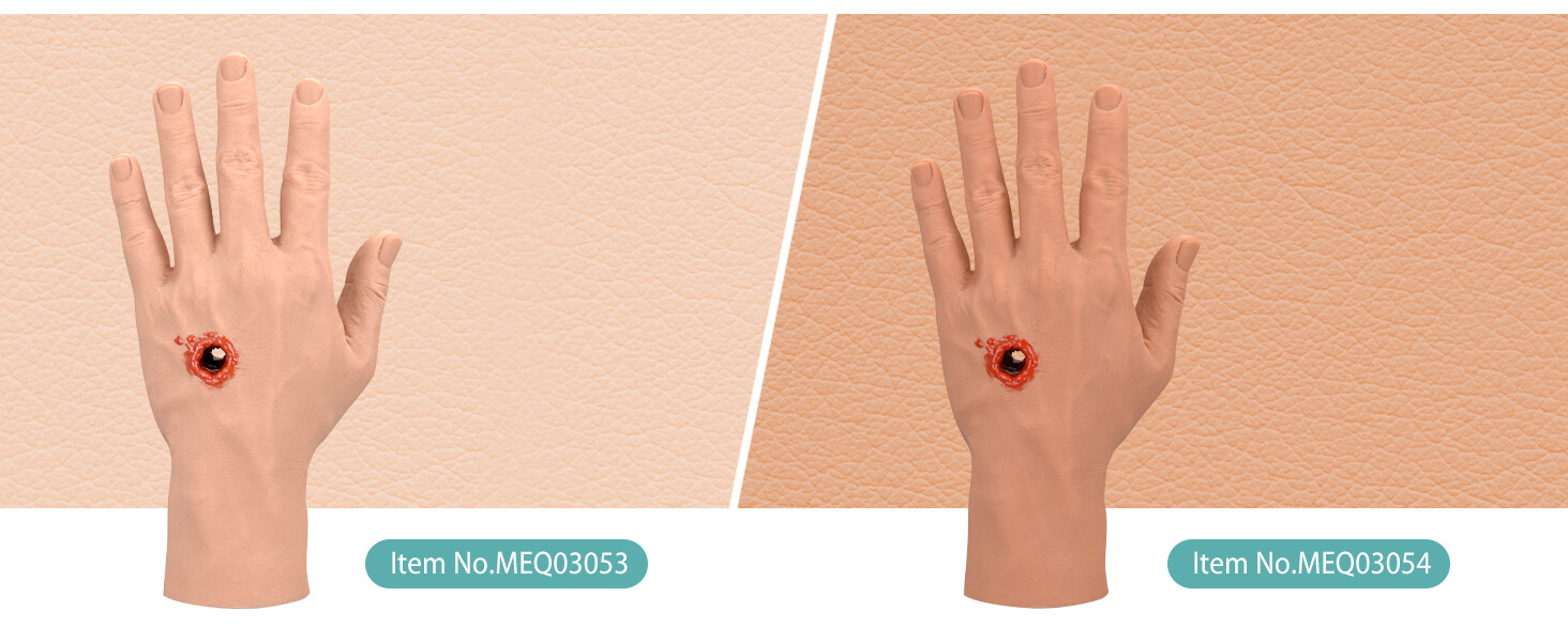 GSW Through Hand Wound Packing Trainer, Light and Medium Skin