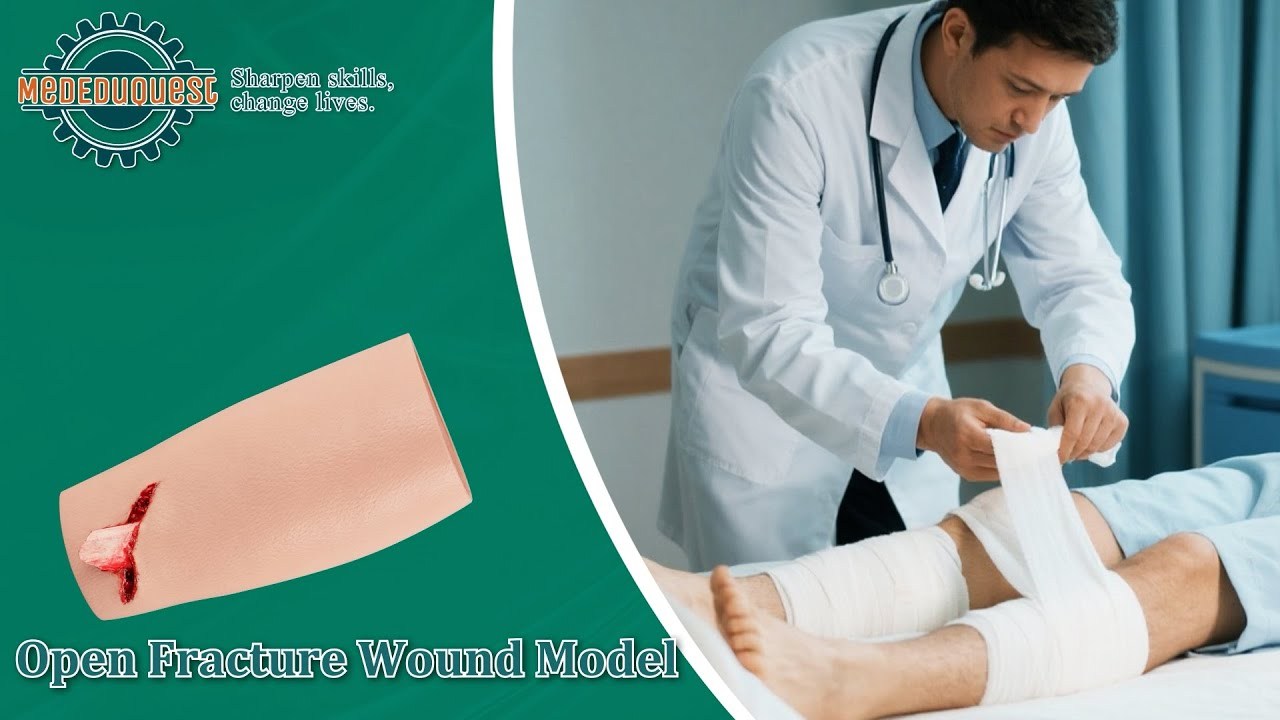 Wearable Open Fracture Leg Wound Packing Trainer Sleeve