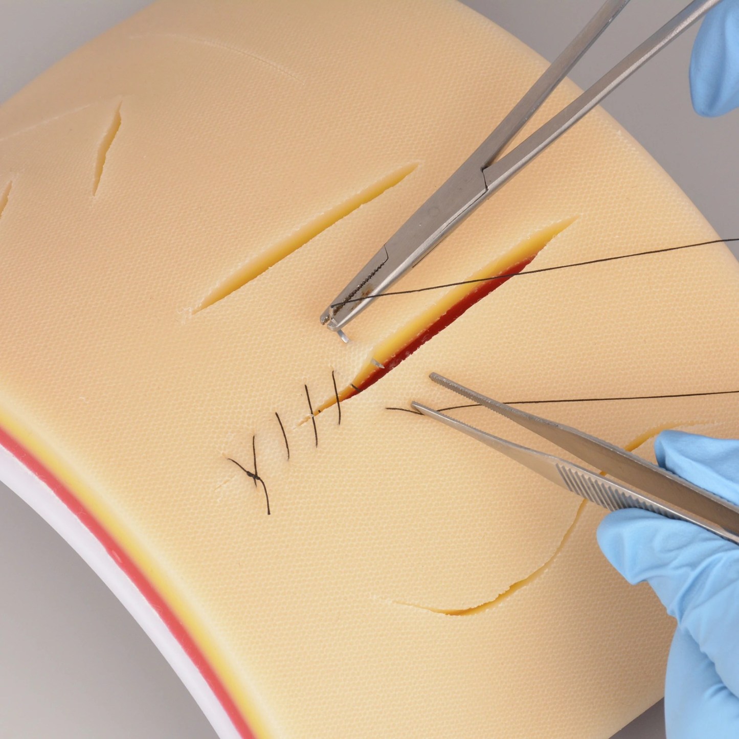 3 Layers Suture Pad with Velcro Base