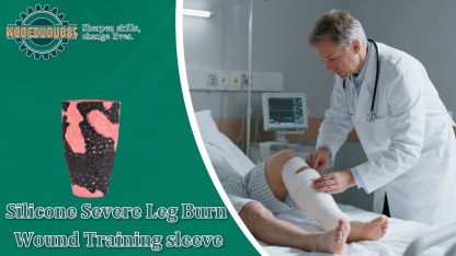 Wearable Severe Leg Burn Wound Care Training Sleeve